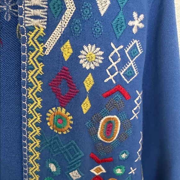 Johnny Was Vibrant Embroidered Cardigan - Picture 2 of 5